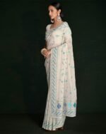 Embroidered Georgette Saree - Image 6