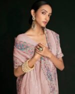 Embroidered Georgette Saree - Image 4